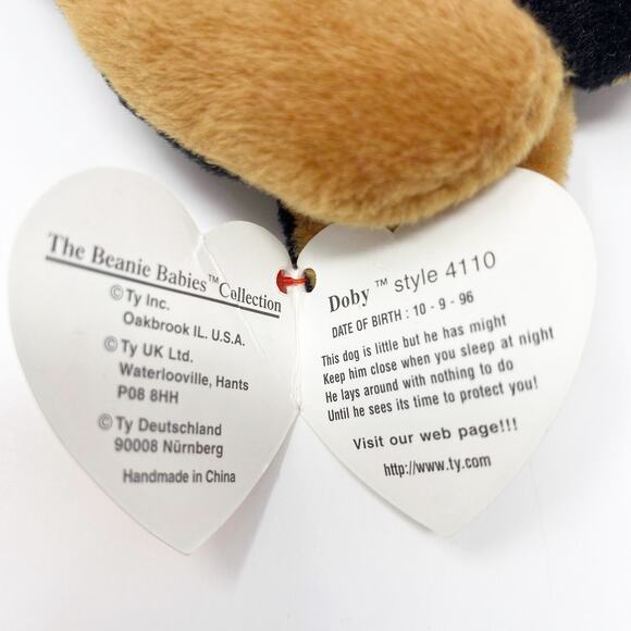 TY Vintage Dog "Doby" Beanie Baby - Picture 4 of 11